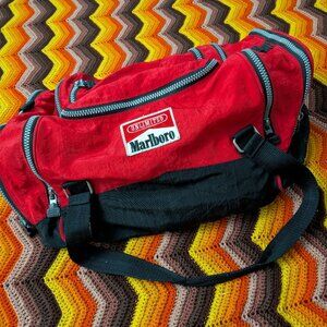 vtg 90s Marlboro Unlimited Duffel Bag Travel Gym Carry On Weekender promo h349